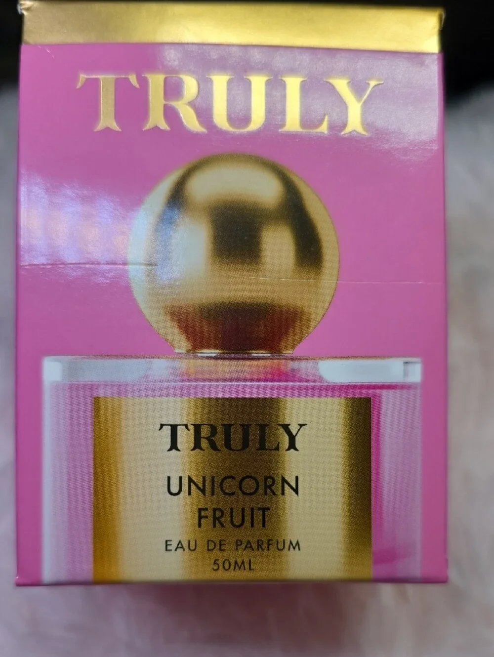 TRULY Unicorn Fruit,  Pink and Gold Accents